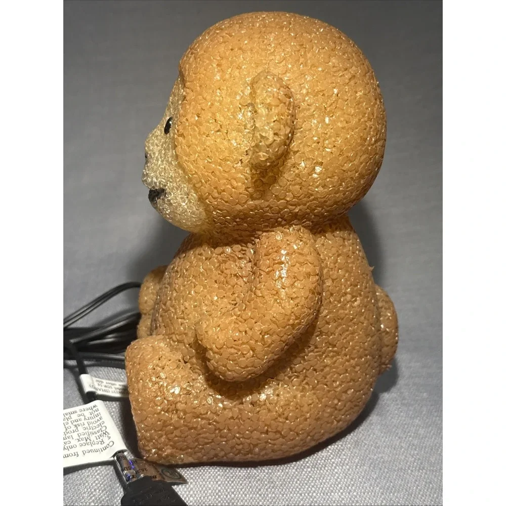 Melted Popcorn Brown Monkey Lamp Night‎ Light  With Plug No Lightbulb Not Tested